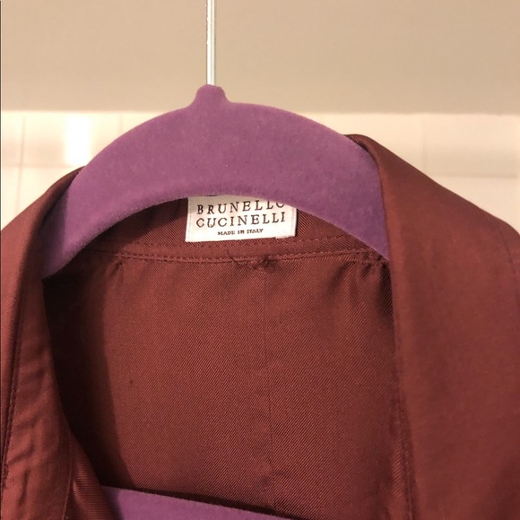 Beautiful burgundy Brunello Cucinelli Silk blouse - Picture 3 of 3